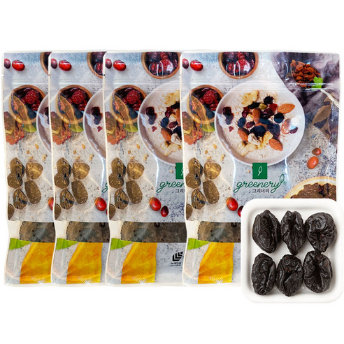 그리너리 건조 프룬, 250g, 4개