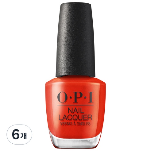 오피아이 네일 락커 15ml, F006 Rust 앤 Relaxation, 6개