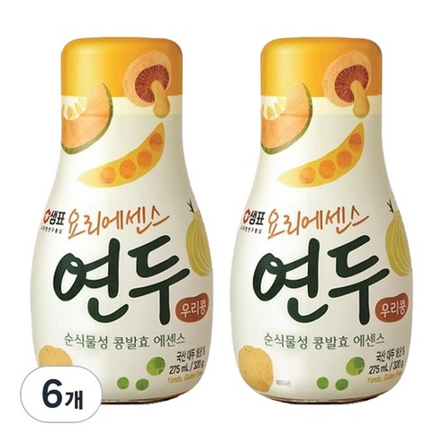 샘표 우리콩 요리에센스 연두, 275ml, 6개