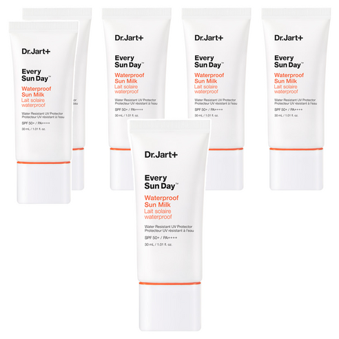 닥터자르트 에브리 선 데이 워터프루프 선 밀크 SPF50+ PA++++, 30ml, 6개