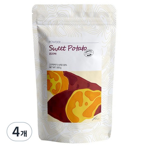 베오베 군고구마 라떼 파우더, 500g, 1개입, 4개