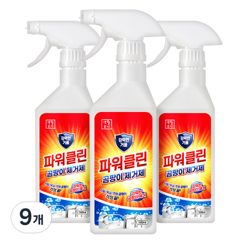 생활공식 파워클린 곰팡이 제거제, 9개, 500ml