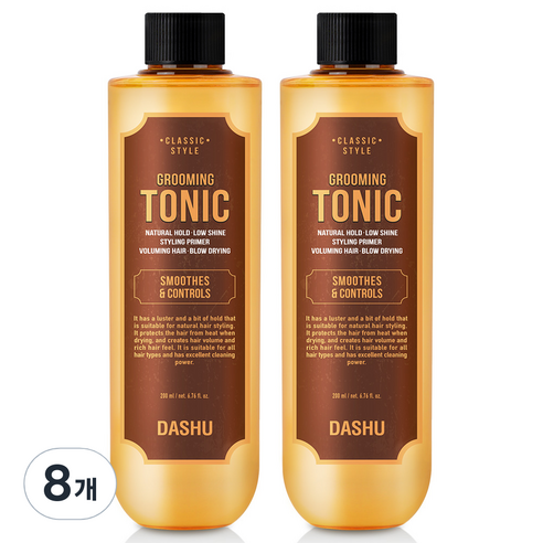 다슈 클래식 스타일 볼륨 그루밍 토닉 워터 헤어왁스, 200ml, 8개