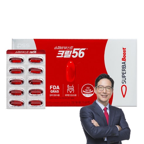 펄세스 슈퍼바부스트 크릴56 크릴오일 1 500mg 6개월 45g, 360정, 1개