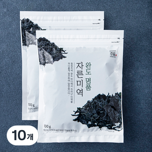 완도 명품 자른미역, 10개, 100g