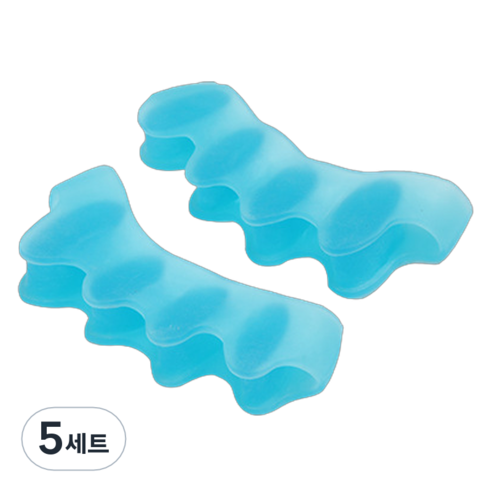 스카위즈 발가락 사이 분리기 블루 2p 세트, 5세트