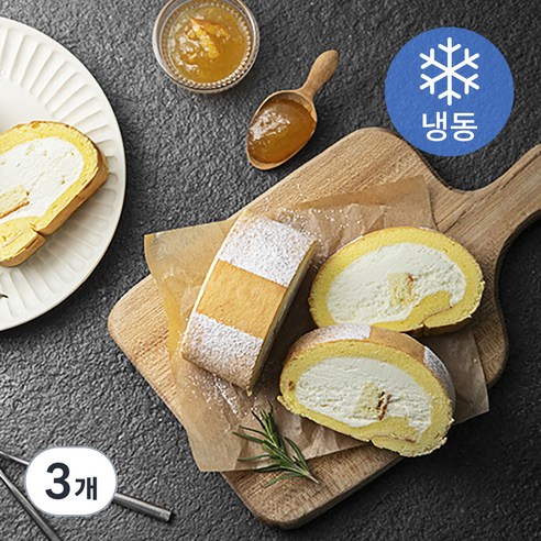 몽슈슈 치즈롤 하프 (냉동), 250g, 3개