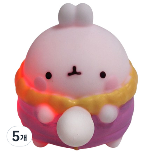 라이트 풍선 부는 몰랑이 퍼플, 5개
