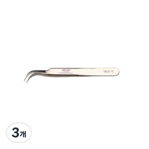 비투스 핀셋 MCS-15, 골드베이지, 3개