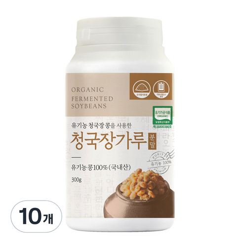 유기농마루 유기농 청국장 분말, 10개, 300g