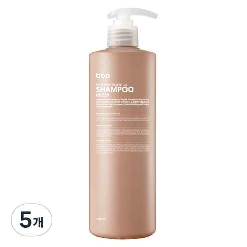 바디버든프로젝트 건성 샴푸 로즈마리향, 5개, 1010ml