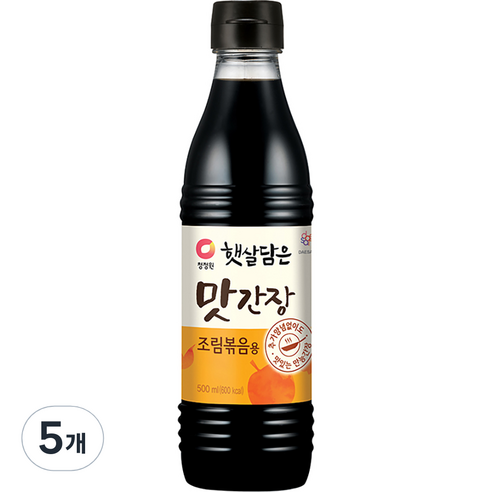 청정원 맛간장 조림볶음용, 5개, 500ml