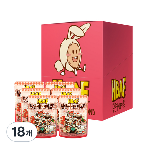 바프 당근케이크 아몬드, 40g, 18개