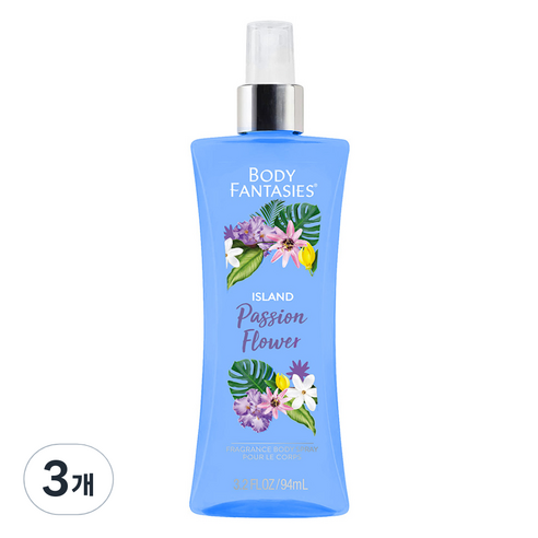 바디판타지 아일랜드 패션플라워 바디스프레이, 94ml, 3개