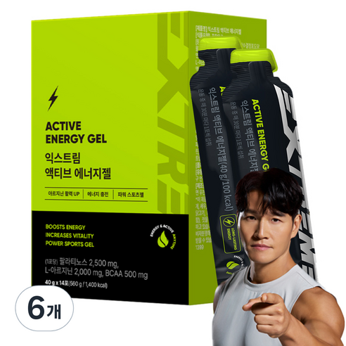 익스트림 액티브 에너지젤 14p, 560g, 6개