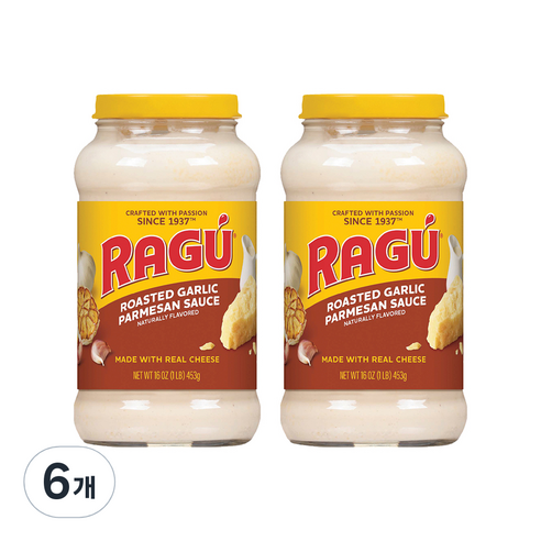 라구 로스티드갈릭 파마산 치즈소스, 453g, 6개