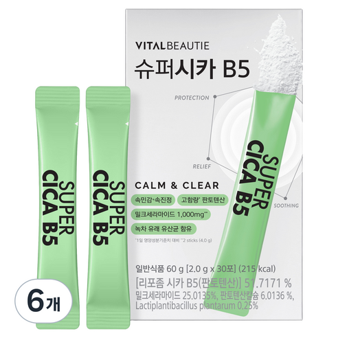 바이탈뷰티 슈퍼시카 B5 30p, 60g, 6개