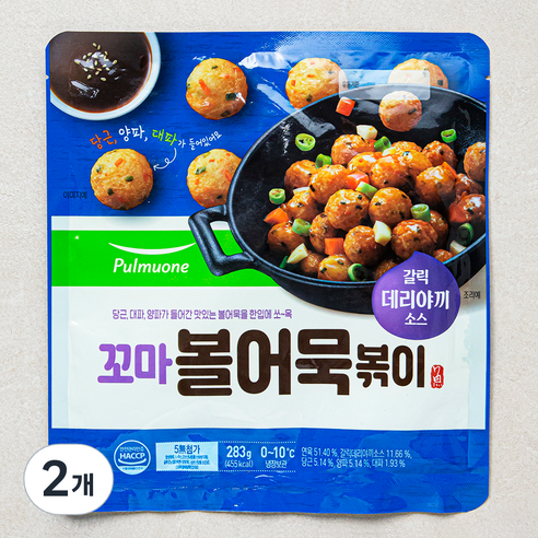 풀무원 꼬마 볼어묵 볶이, 2개, 283g