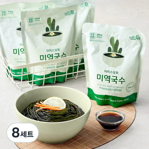 미미스상회 미역국수 300g + 모밀소스 35g 세트, 8세트