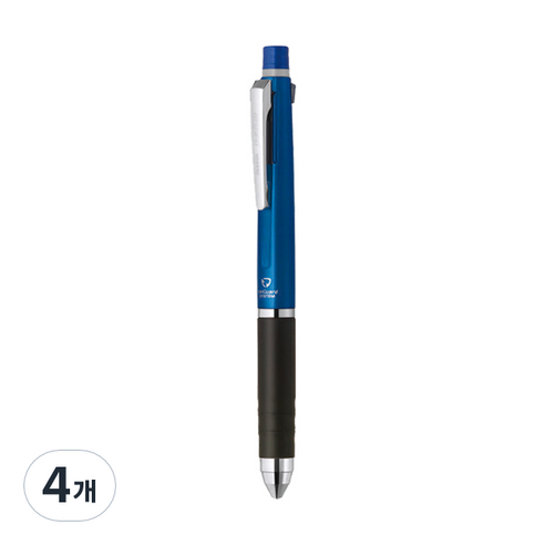 제브라 델가드+2C 샤프 0.5mm + 볼펜 0.7mm 멀티펜, 블루, 4개
