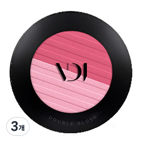 비디보브 더블 블러쉬 3g, 02 핑크, 3개