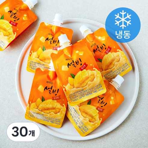 설빙 짜먹는 망고맛 (냉동), 120ml, 1개입, 30개