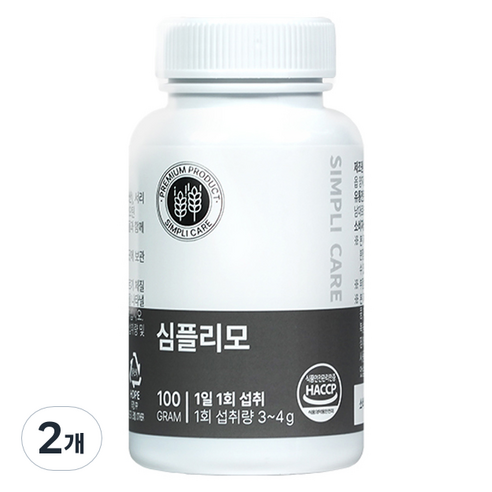 심플리케어 심플리모, 100g, 2개