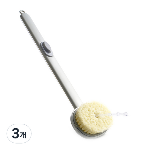 생활의신 버블 딥클린 샤워 바디 브러쉬, 혼합색상, 3개, 1개입