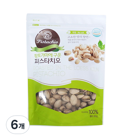 소니가 황토가마에 구운 피스타치오, 200g, 6개