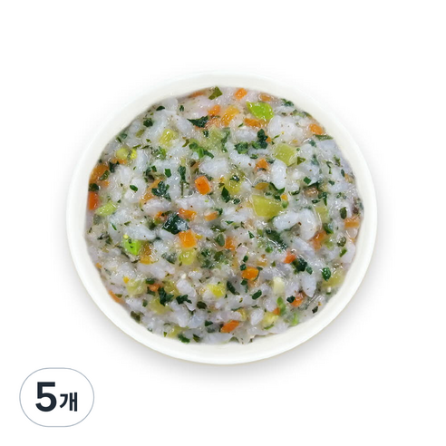 짱죽 유아용 실온 이유식 후기 진밥, 삼색나물들깨진밥, 160g, 5개