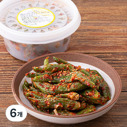 반찬천국 꽈리고추찜, 200g, 6개