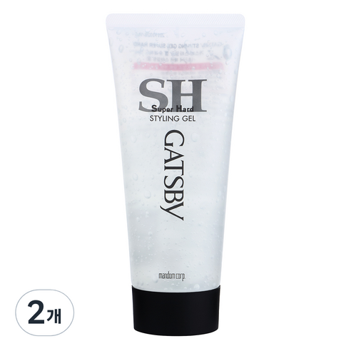 갸스비 슈퍼하드 스타일링 헤어젤, 200g, 2개