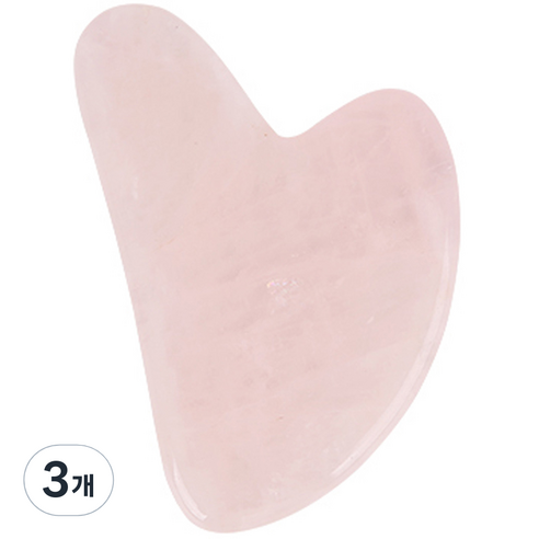 씨티라이프 로즈쿼츠 하트 괄사 마사지기, 핑크, 3개