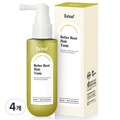 달리프 클로렐라 베러 루트 탈모증상완화 헤어 토닉, 100ml, 4개
