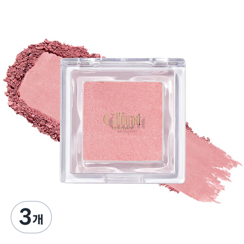Glint 베이크드 블러쉬 블러셔 2.4g, 04 튤립 온, 3개