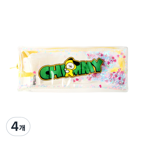라인프렌즈 BT21 스팽글스틱파우치, 치미, 4개