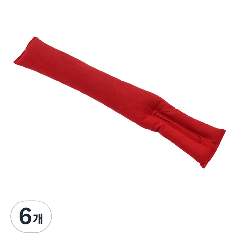 엠노블 차량용 스웨이드 틈새쿠션, 레드, 6개