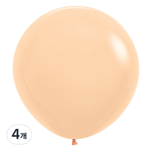 셈퍼텍스 풍선 60cm, 파스텔메이트 말리부피치, 4개