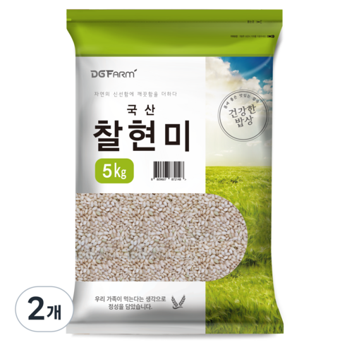 대구농산 건강한밥상 국산 찰현미, 5kg, 2개