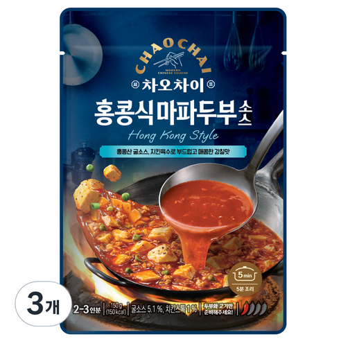 차오차이 홍콩식 마파두부 소스 150g 5개 / 요리형