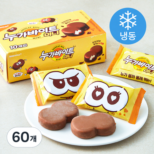 해태 누가바이트 미니 (냉동), 45ml, 10개입, 6박스