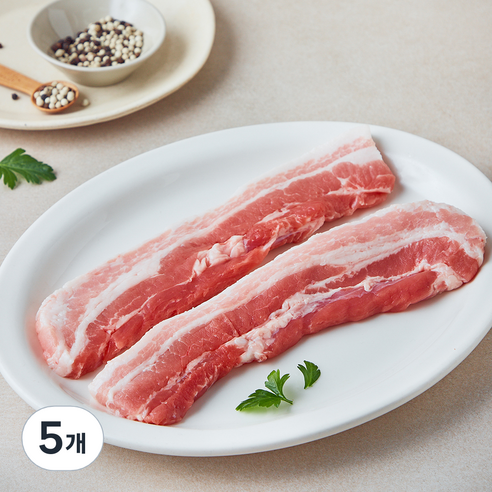 미국산 삼겹살 구이용 (냉장), 5개, 300g