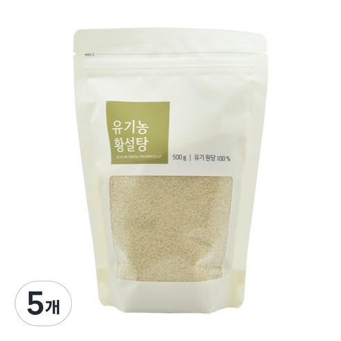 올가홀푸드 유기농 황설탕, 5개, 500g