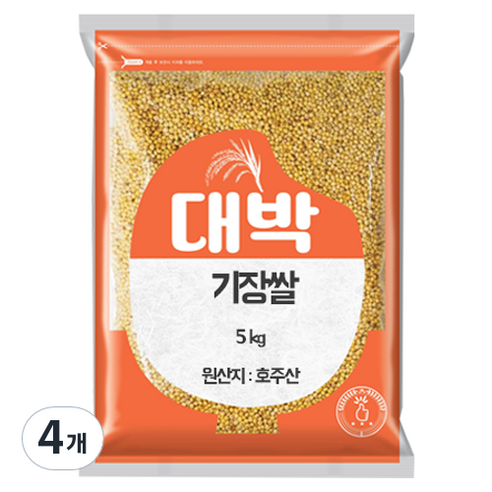 대박 기장쌀, 5kg, 4개