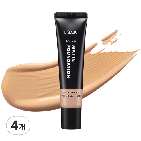 락컬러 락 잇 매트 파운데이션 30g, 4개, 02 소프트 쉘