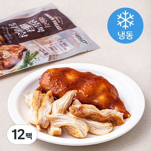 애슐리 소스듬뿍 바베큐 닭가슴살 (냉동), 130g, 12팩