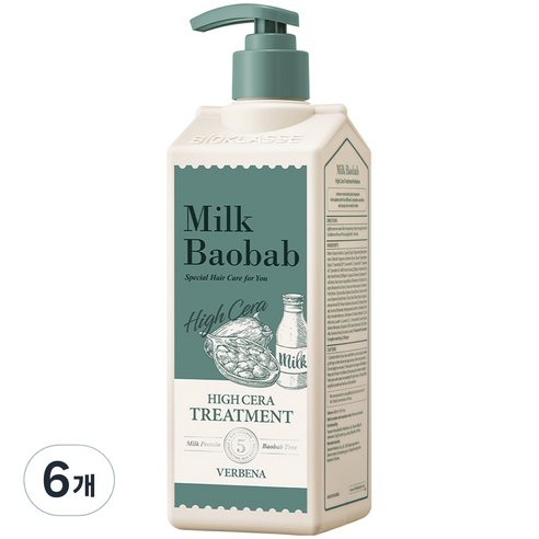 밀크바오밥 하이세라 트리트먼트 버베나, 6개, 500ml