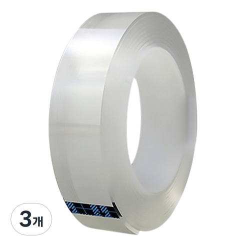 조조 무자국 초강력 실리콘 양면 테이프 2mm x 3m, 3개