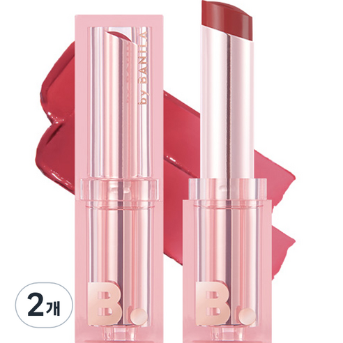 바닐라코 글로우 베일 립스틱, PK01 핑크 플레저, 4.3g, 2개