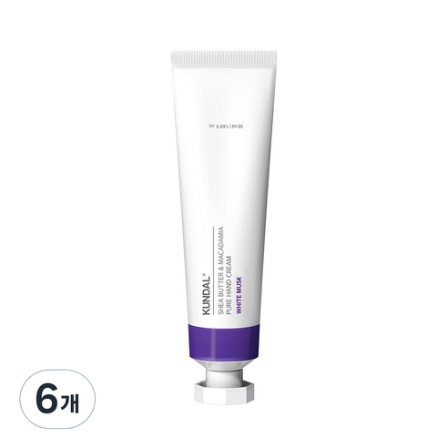 쿤달 퓨어 핸드크림 화이트머스크향, 50ml, 6개